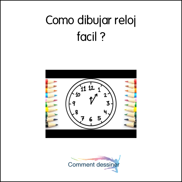 Como dibujar reloj facil